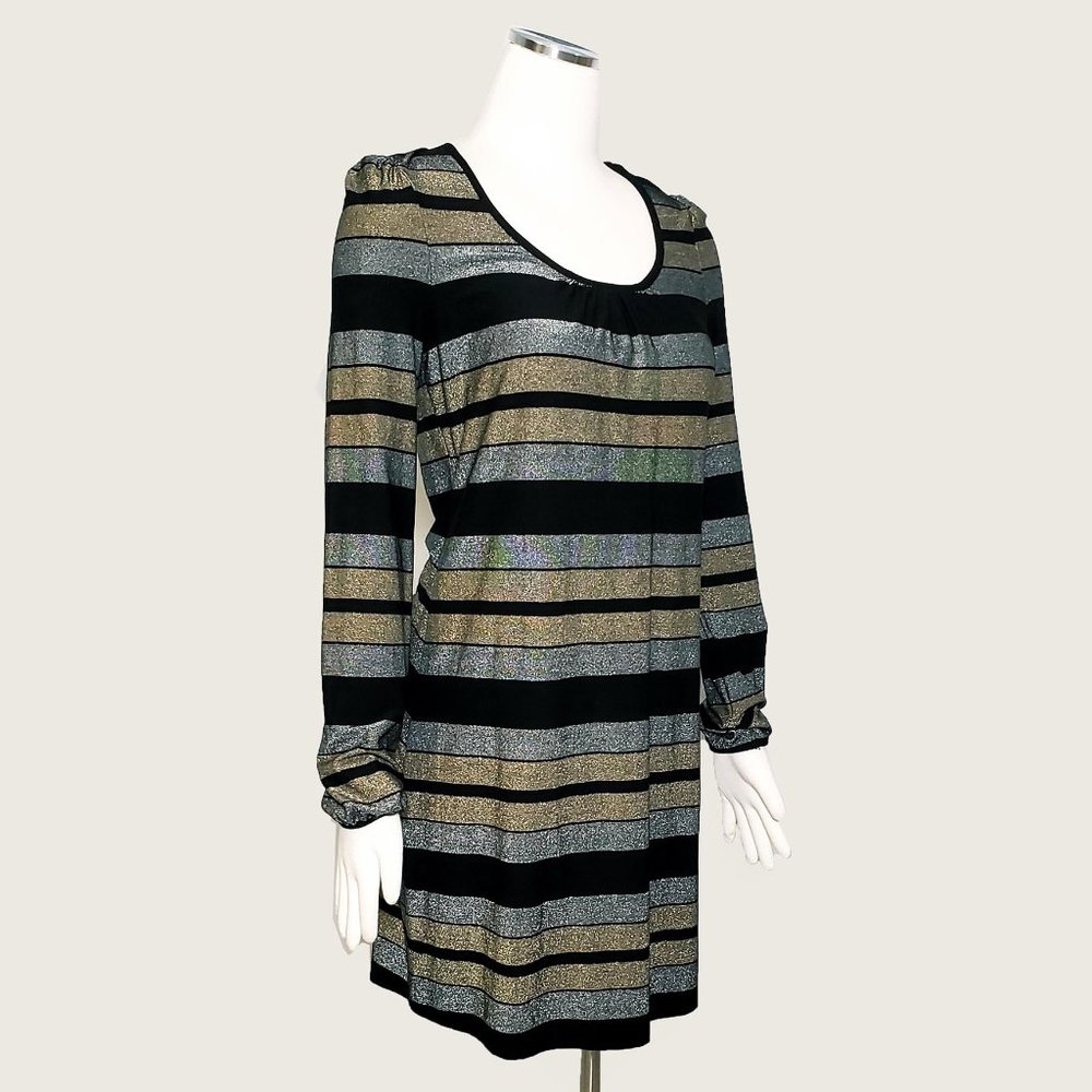 Three Dots Metallic Dress NWOT - Picture 2 of 9